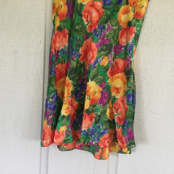 Victoria Secret Vintage Gold Tag Floral Slip Dress - Picture 7 of 13
